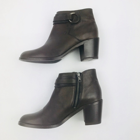 Frye Shoes - Frye 'Janis' Ring Side Zip Block Heel Ankle Bootie